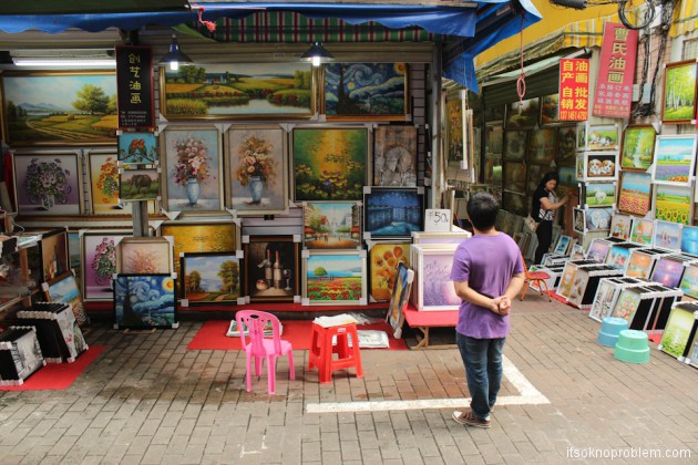 Деревня художников Дафэн - где купить картины в Китае