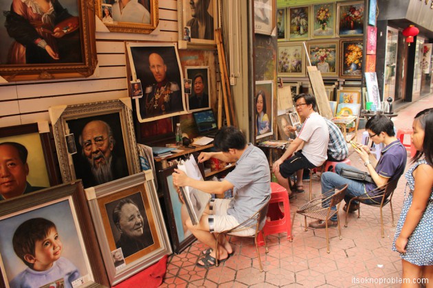 Деревня художников Дафэн - где купить картины в Китае